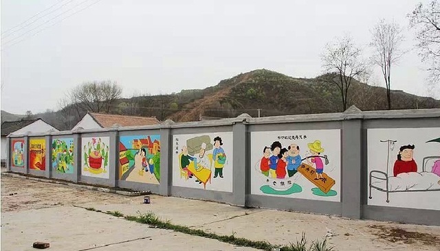 创建文明卫生城市墙体彩绘工厂 - 上海最好的墙体彩绘